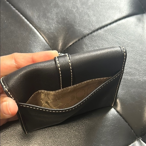 Coach Black Leather Wallets with Polished Finish - Picture 4 of 4